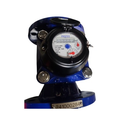 Wodomierz żeliwo DN150 kołnierz DIN 250 m3/h niebieski Woltman poziomy